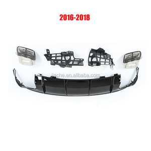Diffusore Posteriore in PP di Alta Qualità con Terminali di Scarico per Mercedes-Benz Classe <span class=keywords><strong>CLA</strong></span> <span class=keywords><strong>W117</strong></span> CLA260 CLA45 Stile AMG 2013-2018 - Product Image 6