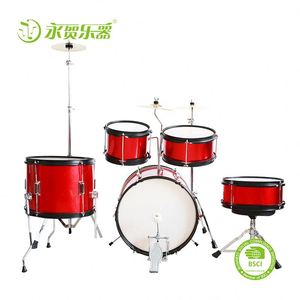 Set di Batteria per Bambini 2025, Strumento Musicale di Alta Qualità, Design Unico, Set <span class=keywords><strong>Jazz</strong></span> a 5 Pezzi - Product Image 3