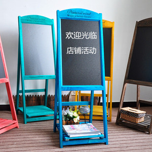 Estante Plegable de Madera para Decoración del Hogar con Tablero de Exhibición, Pizarra Pequeña para Niños - Product Image 5