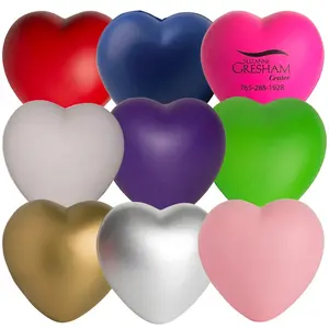 PU Foam Squeeze Ball Sweet Heart Stress Reliever Anti Stress Love Heart Shape Stress Balls