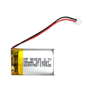 502030 3.7V 0.925wh 250mah بطارية ليثيوم بوليمر ل ساعة ذكية