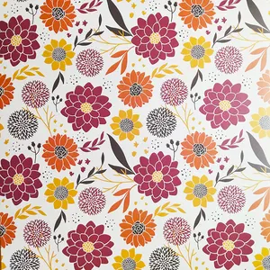 Bulk Custom Flower Patter Paper Card Decorative Pattern Paper Washi Sheets for DIY