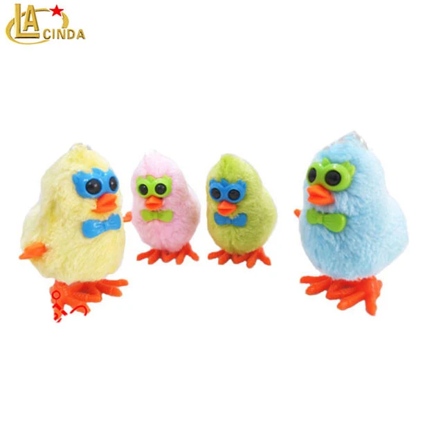 Китайские подарочные товары, красочная мультяшная курица, пластиковая игрушка с плюшевым надувным прыгающим цыплятом