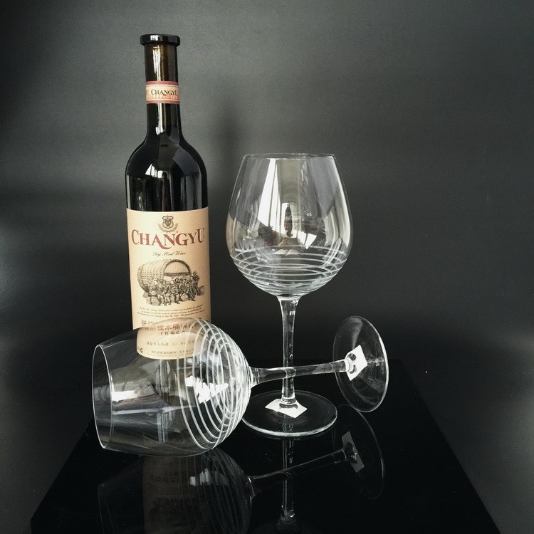 8oz~20oz Handmade Wine Glass Lead Free Crystal Glass Burgundy Goblet