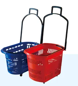 Plastic Shopping Basket Supermarket Plastic Hand Retail Shopping Baskets