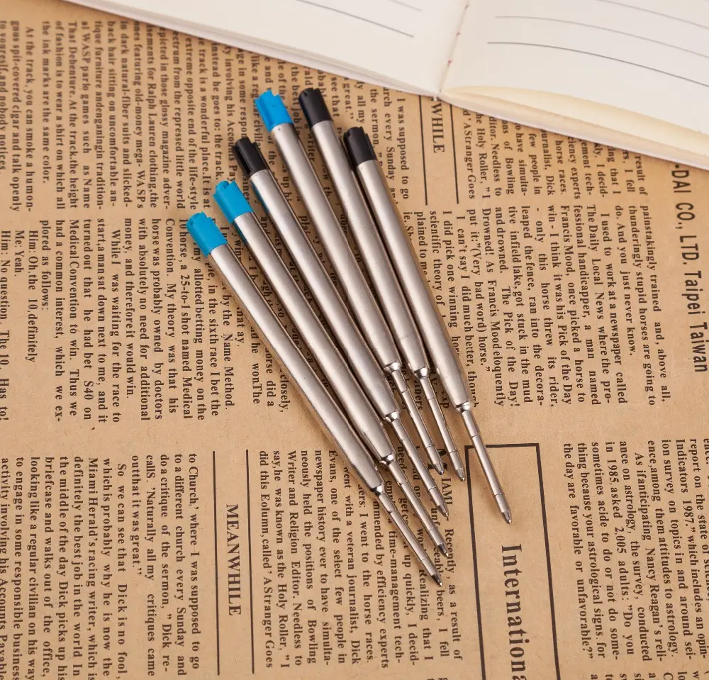 Немецкий чернил металла шариковая ручка пополнения шариковая ручка картриджи