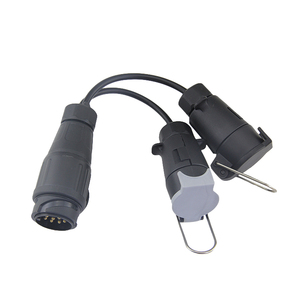Nouvellement remorque pièces double <span class=keywords><strong>7</strong></span> <span class=keywords><strong>broches</strong></span> remorque <span class=keywords><strong>adaptateur</strong></span> avec <span class=keywords><strong>13</strong></span> <span class=keywords><strong>broches</strong></span> remorque câble - Product Image 3