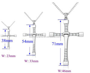 Vente flash : <span class=keywords><strong>3</strong></span> tailles, collier avec pendentif croix de Dominic Toretto de <span class=keywords><strong>Fast</strong></span> and <span class=keywords><strong>Furious</strong></span>, collier avec pendentif croix de Jésus chrétien - Product Image 3