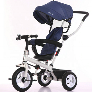 Cheap Tricycle for <strong>Kids</strong> <strong>with</strong> Parent <strong>Handle</strong> / Baby Stroller Tricycle 4 in 1 <strong>Trike</strong> / 360 Degree Rotation Baby Tricycles - Product Image 3