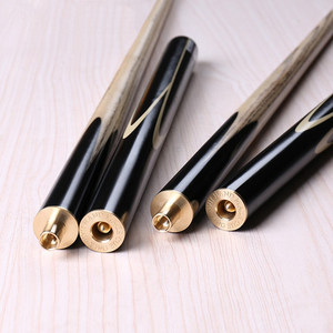 Profesional económico estándar partido <span class=keywords><strong>Fury</strong></span> Snooker Cue junta de acero inoxidable ébano trasero 3/4 ceniza madera antebrazo 145cm longitud 1 pieza - Product Image 3