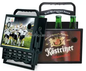 Kunststoff 6er Pack Bierflaschen halter, Custom Logo Bierflaschen regal, Aufbewahrung halter für Bierflasche