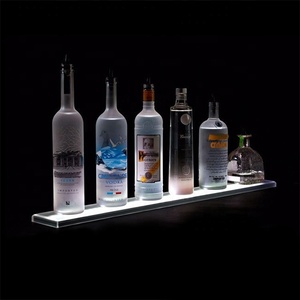 Magasin d'<span class=keywords><strong>alcool</strong></span> personnalisé acrylique LED lumières bière vin bouteilles présentoir support <span class=keywords><strong>mural</strong></span> <span class=keywords><strong>alcool</strong></span> vin affichage <span class=keywords><strong>mural</strong></span> - Product Image 1