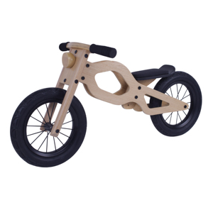 Bicyclette d'équilibre en <span class=keywords><strong>bois</strong></span> de 12 pouces avec sac pour enfants, surface d'arbre à cames, entraînement d'équilibre - Product Image 2