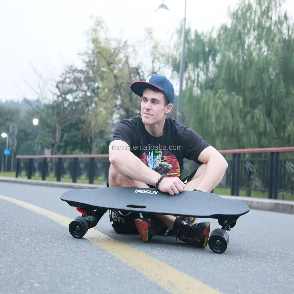 2000W Belt Motor 45kmh Electric Longboard Long Board Boosted Off Road Electric Skateboard Long Board Longboard