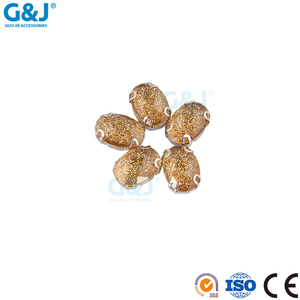 Guojie marque yiwu hotsale échantillon livraison strass embellissements pour les robes cristal - Product Image 2