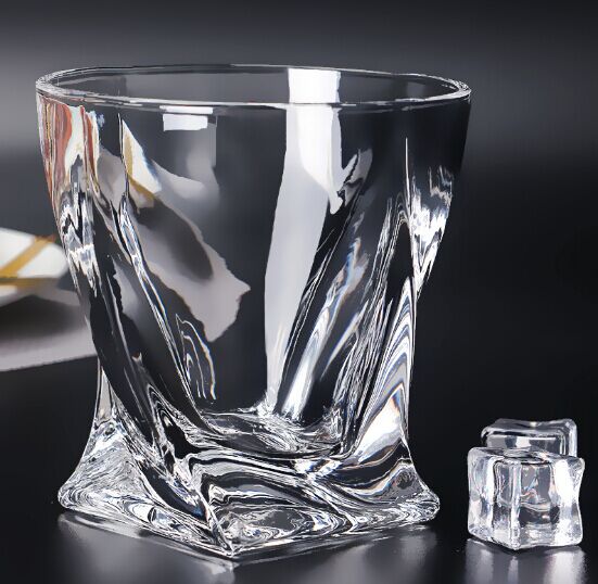 Glassware 300ml lead-free twist whiskey glass glass for liquor