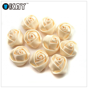 Handmade <strong>Make</strong> Artificial Silk <strong>Ribbon</strong> <strong>Flowers</strong> for Girls Dress