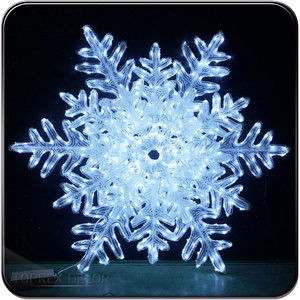 Usine bas quantité minimale <span class=keywords><strong>de</strong></span> commande Toprex décor illuminations <span class=keywords><strong>de</strong></span> <span class=keywords><strong>Noël</strong></span> 3d motif lumière acrylique flocons <span class=keywords><strong>de</strong></span> neige géants pour paysage décorations <span class=keywords><strong>de</strong></span> rue - Product Image 2