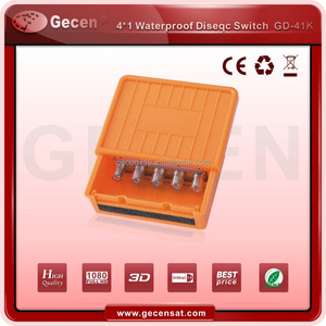 Commutateur <span class=keywords><strong>Diseqc</strong></span> Gecen étanche <span class=keywords><strong>4</strong></span> en <span class=keywords><strong>1</strong></span>, modèle GD-41K, puce de qualité supérieure - Product Image 2