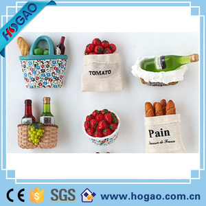 Une série d'articles de <span class=keywords><strong>cuisine</strong></span> <span class=keywords><strong>pas</strong></span> <span class=keywords><strong>cher</strong></span> personnalisé 3d polyresin/résine aimant réfrigérateur aimant - Product Image 3