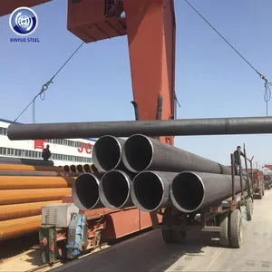 Xinyue APl 5L longitudinal submerged arc welded carbon lsaw steel pipe sch40 line pipe metal pipe