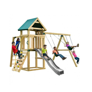 Patio Marco de escalada de madera Juego de juegos al <span class=keywords><strong>aire</strong></span> <span class=keywords><strong>libre</strong></span> JUNGLE GYM - Product Image 1