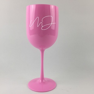 Bicchiere da Champagne in Policarbonato Rosa da 500ml per Bar e Feste con Logo Stampato - Product Image 6