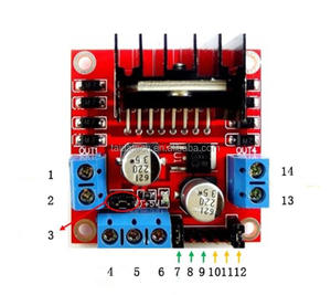 Bộ Điều Khiển Động Cơ Bước Taidacent L298N, Phụ Kiện Robot Xe Hơi Thông Minh L298N DC Dual H Bridge - Product Image 4