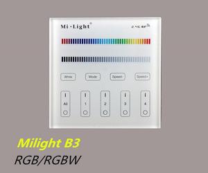 2,4G Беспроводная B3 T3 <span class=keywords><strong>4</strong></span>-зоны RGB Светодиодная панель управления <span class=keywords><strong>4</strong></span> группы RGBW умная панель дистанционного управления 30 м расстояние управления - Product Image 3