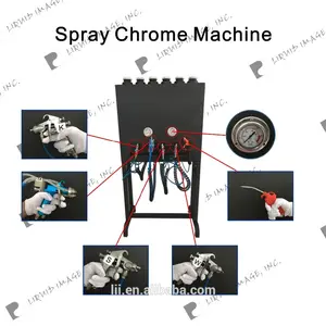 Top Kwaliteit Vloeistoffen Silver Chrome Spray Plating Vloeistoffen Spray Chrome Systeem Gold Plating Machine