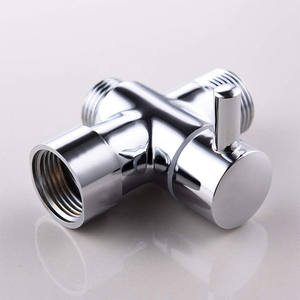 Robinet d'angle de salle de bain G1/2 en laiton massif, diviseur de bras de douche à 3 voies, douchette avec accessoires de robinet universels - Product Image 5