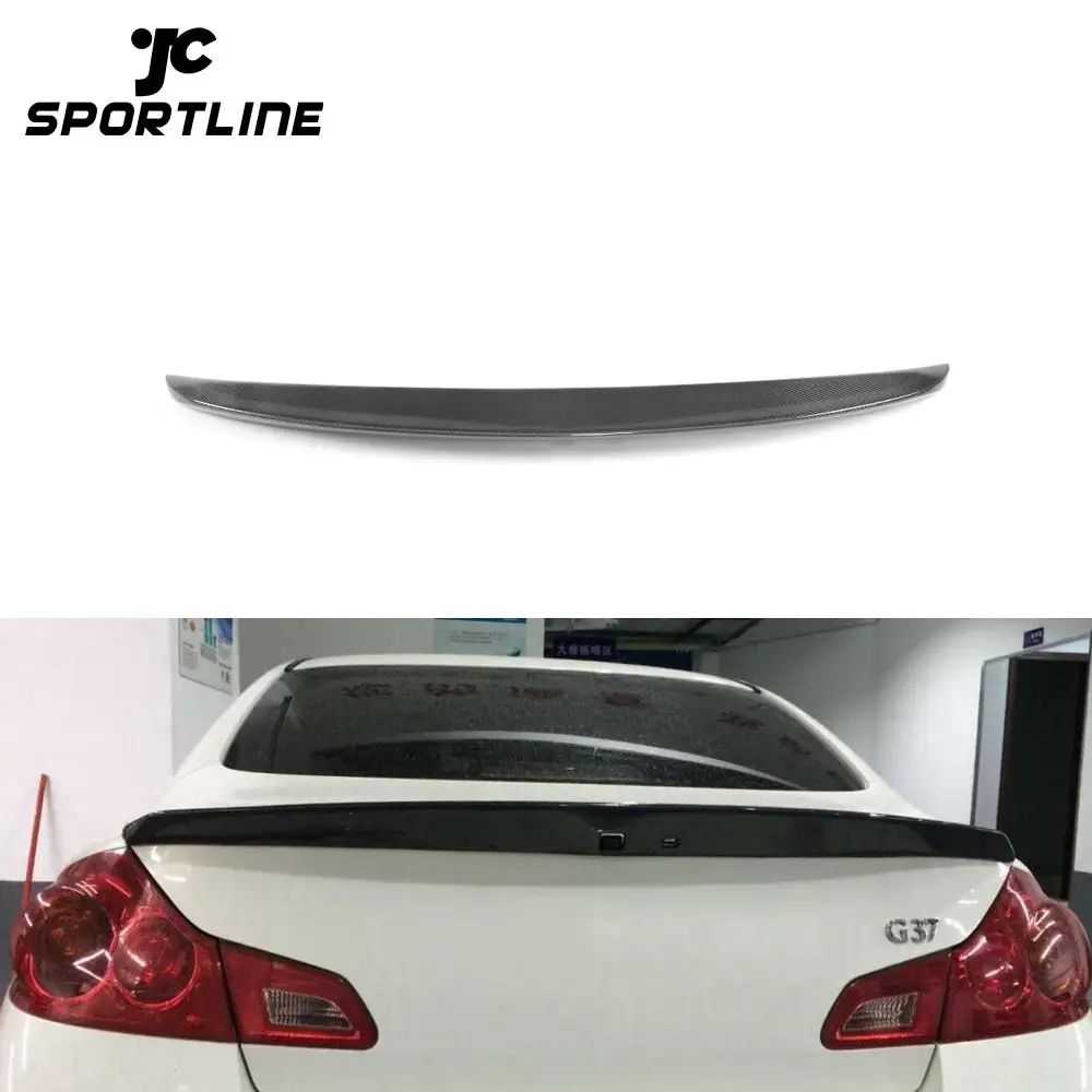 Carbon Fiber G35 Achter Auto Spoiler Voor Infiniti G25 G35 G37 4Dr Sedan 06-13