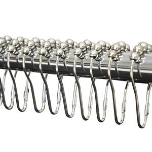 Crochets pour <span class=keywords><strong>rideau</strong></span> de douche, acier inoxydable antirouille, 3 pièces, barre de douche pour salle de bains - Product Image 6