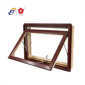 Ventanas de sótano de arco de madera redonda estándar australiano para venta, ventana de madera de aluminio