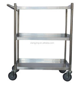 3-stöckiger Rollwagen Kücheninsel auf Rädern Edelstahl Mehrzweck-Servierwagen Buffet-Tisch für Party Restaurant Bestseller - Product Image 5