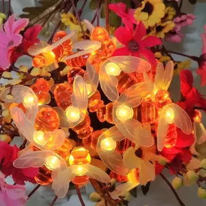 Cadena de luces navideñas con forma de abeja, 0,05 w, suministro de fabricantes de China