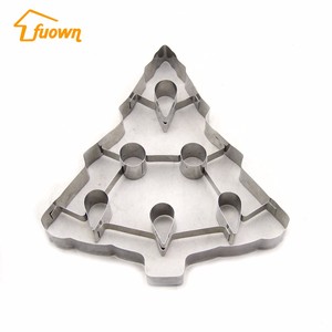 3D De Noël en pain d'épice cookie outils grande taille métal homme cookie biscuit cutter avec intérieur cut-out - Product Image 4