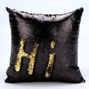 DIY Mermaid Sequin Kussenhoes Magical Gooi Kussensloop 40X40 cm Kleur Veranderende Omkeerbare Kussen Case Voor Home Decor