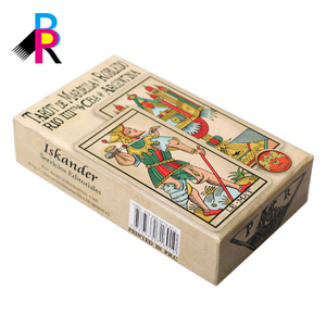 <span class=keywords><strong>Libro</strong></span> <span class=keywords><strong>de</strong></span> guía <span class=keywords><strong>de</strong></span> cartas <span class=keywords><strong>de</strong></span> Tarot laminado a granel con impresión a todo color personalizable, borde dorado con logotipo personalizado con caja <span class=keywords><strong>de</strong></span> cartón, papel <span class=keywords><strong>de</strong></span> plástico - Product Image 5