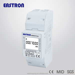 Medidor de Energía Monofásico de Carril DIN <span class=keywords><strong>SDM230</strong></span>, Salidas de Pulso Bidireccionales, 230V 100A, Certificado MID, Medidor de Energía Inteligente - Product Image 2