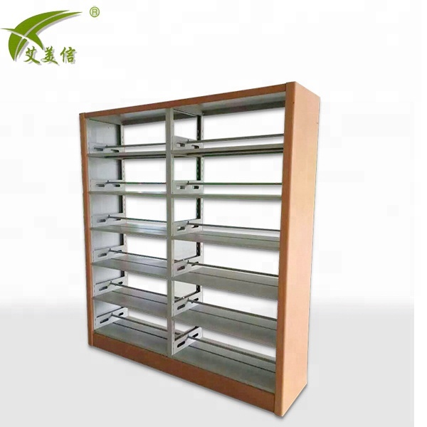 Двустворчатая двустворчатая книжная полка с деревом для продажи