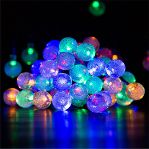 Guirnalda de <span class=keywords><strong>Luces</strong></span> LED <span class=keywords><strong>Solares</strong></span> IP67, 30 <span class=keywords><strong>Luces</strong></span> de Cristal <span class=keywords><strong>para</strong></span> Decoración Navideña - Product Image 3