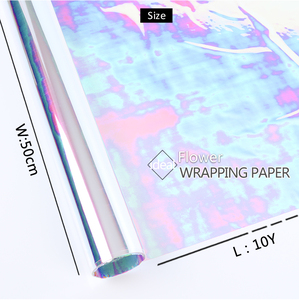 50CMX10Y Funzionale Iridescente Opale Cellophane Wrap Regalo Del Partito Forniture di carta Iridescente - Product Image 5