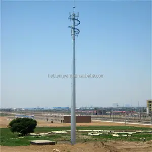 12m galvanizado 3 Wi-fi Sem Fio g 4g 5g telecom gsm aço pólo mastro torre sinal de microondas antena de Rádio móvel