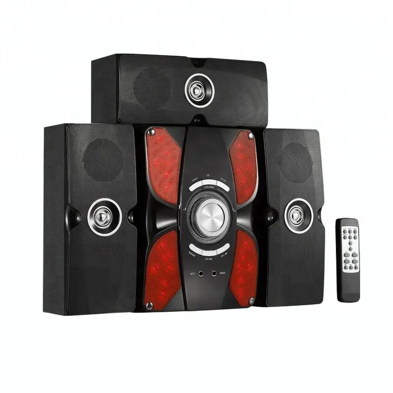 Wholesale factory price 3.1 tower home theatre system multimedia 3d speaker with FM/SD/USB/BT/MIC input