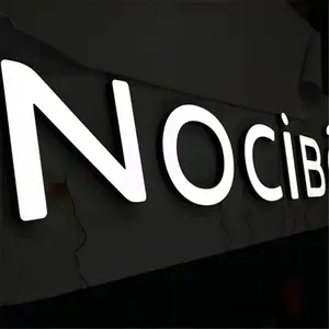 YIJIAO impermeabile 3d frontlit luminoso lettera led luci segno acrilico illuminato lettera per negozio logo led anteriore