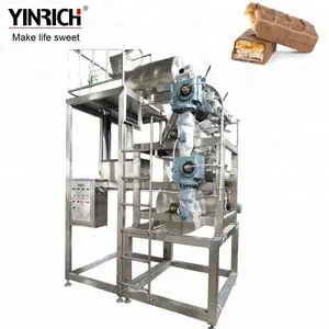 Автоматическая конвейерная линия по производству конфет с изображением массы карамельных орехов