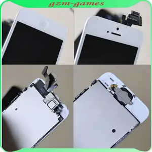 iPhone5 フロントガラス＆デジタイザ with LCD 黒