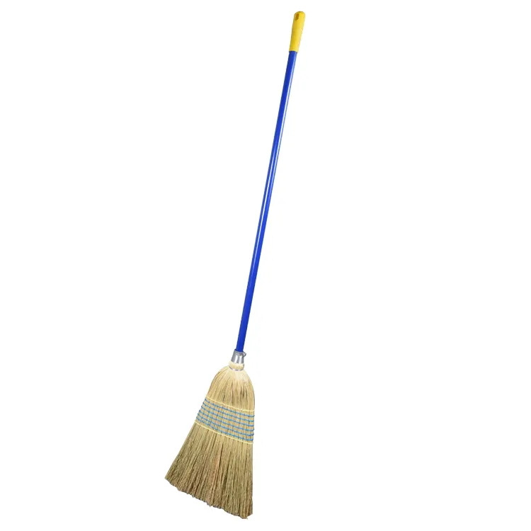Wholesale Manufacturer Natural Sorghum With Wooden Handle Garden Brooms