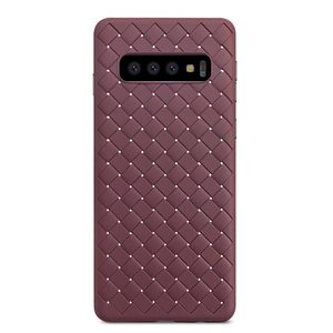 patrón de tejido suave de la cubierta del teléfono móvil del tpu para samsung s10/plus/lite - Product Image 6